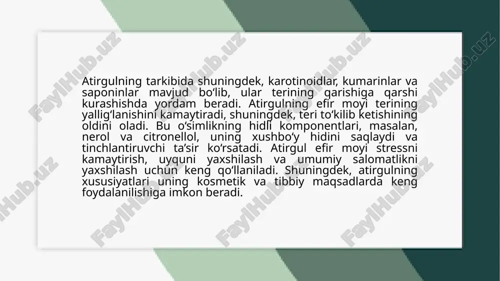 atirgulfan efirmoyi olish texnalogiyasi.pptx - Page 4