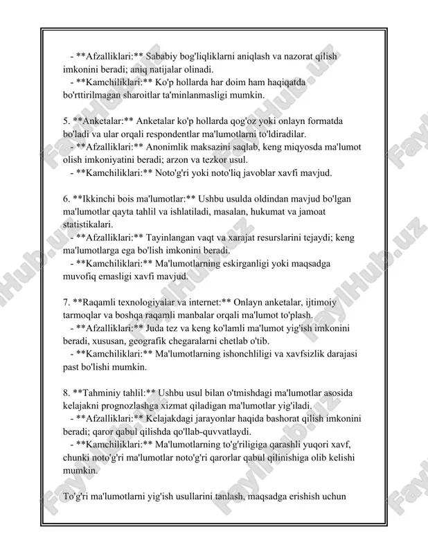 . 4. **ma'lumotlar bazalari**: - relyatsion ma'lumotlar bazalari hozirgi kunda eng ko'p ishlatiladigan texnologiyalar sirasiga kiradi. 2021-yilda bozor ulushiga ko'ra, oracle, mysql, va microsoft sql server eng ommabop relyatsion ma'lumotlar bazalari sifatida ko'rsatilgan (db-engines). - yirik relyatsion ma'lumotlar bazalarida millionlab qatorlar va yadroldorlik darajasida sekundiga yuz minglab operatsiyalarini amalga oshirish mumkin. 5. **zamonaviy texnologiyalar**: - ma'lumotlarni saqlash uchun qattiq disk drive (hdd) va yarimo'tkazgich disk drive (ssd) kabi texnologiyalar keng qo'llaniladi. unda ssd'lar tejalgan elektr energiyasi, yuqori tezlik va ishonchli ishlash sababli tobora ommalashmoqda. 2020-yilda ssd bozor hajmi 37.6 milliard dollarga yetgan (statista). - shuningdek, ma'lumotlar balansini hizmat ko'rsatuvchi "serverless" texnologiyalari, sun'iy intellekt va mashina o'qitish modellari orqali avtomatlashtirgan rasmiylashtirish tizimlari ishlab chiqilmoqda. yuqorida keltirilgan raqamlar va ma'lumotlar ma'lumotlarni rasmiylashtirish va saqlash jarayonida zamonaviy amaliyotlar va ularning jadal rivojlanishini tasvirlaydi. bu jarayonlar ma'lumotlar bilan bog'liq har xil masalalarni hal qilishda, o'z vaqtida qarorlar qabul qilishda muhim rol o'ynaydi. zamonaviy texnologiyalar …