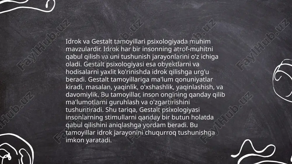 ss o'rtasidagi bog'liqlikni tushunish uchun bir qancha statistik ma'lumotlarga e'tibor qaratish kerak. tadqiqotlarga ko'ra, stress ko'pincha depressiyaga olib kelishi mumkin, bunda depressiyaga chalingan insonlarning taxminan 60% i stressli hayotiy voqealar bilan yuzma-yuz kelishgan. bundan tashqari, stress gormoni kortizolning yuqori darajalari depressiyaning rivojlanishiga ta'sir qilishi mumkin. jahon sog'liqni saqlash tashkiloti (jsst) ma'lumotlariga ko'ra, dunyo bo'ylab depressiya bilan yashayotgan odamlar soni 280 millionni tashkil etadi. shu bilan birga, stresska uchragan insonlar orasida depressiya rivojlanish xavfi ikki baravar ko'proq bo'lishi mumkin. ... t.me/slaydai_bot 10. gestalt terapiyasida depressiya davolash gestalt terapiyasi depressiyani davolashda hozirgi paytni qabul qilish va hissiyotlarni anglash usullari orqali samarali bo'lishi mumkin. ushbu terapiya orqali bemorlar o'z hissiyotlarini ochiq-oydin tushunishlari va ularni hissiyotlaridan ayri hisoblamaslikka o'rganishadi. gestalt terapiyasi mijoz va terapevt o'rtasida interaktiv jarayon bo'lib, mijozning o'zidan ko'proq xabardor bo'lish va o'z muammolarini hal qilish imkoniyatini oshiradi. depressiya bilan kurashayotganlar uchun 8-12 hafta davomida haftasiga 1-2 seans tavsiya etiladi. tadqiqotlar shuni …
