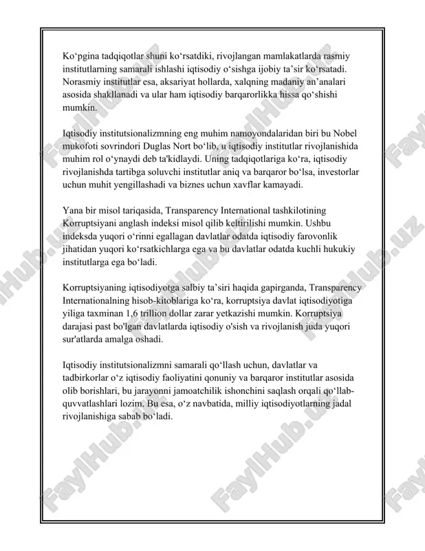 alarning raqobatbardoshligi va omon qolish darajasi ham ko'p tahlil qilinadi. oecd ma'lumotlariga ko'ra, yangi tashkil etilgan korxonalar uchun to'rt yil ichida omon qolish darajasi taxminan 50% ni tashkil qiladi. innovatsiyalarni tez qabul qilgan va raqobatbardoshlik borasida moslashuvchan bo'lgan korxonalar esa yuqori omon qolish imkoniyatlariga ega. korxonalar tomonidan yillik innovatsiyalar uchun investitsiyalar hajmi oxirgi o'n yillikda sezilarli darajada oshib, har yili global miqyosda taxminan 2 trillion aqsh dollarini tashkil etdi. bunday o'zgarishlar global iqtisodiy muhitning dinamik o'zgarishi va evolyutsion jarayonlar tasavvurini yanada kengaytiradi. xulosa qilib aytganda, evolyutsion iqtisodiyotning asosiy maqsadi iqtisodiy tizimlarning uzoq muddatli rivojlanishini, ularning doimiy o'zgarishi va moslashuvchanligini tahlil qilishdir. bu borada isbotlangan va aniqlangan statistik ma'lumotlar, raqamlar orqali evolyutsion iqtisodiyotning nazariy va amaliy jihatlarini yaxshi tahlil qilish mumkin. shu orqali iqtisodiyotni yanada samarali boshqarish va moslashuvchanligini oshirish mumkin. 3. xulqiy iqtisodiyot xulqiy iqtisodiyot, shuningdek, xulq-atvoriy iqtisodiyot deb ham ataladigan ushbu mavzu iqtisodiyot fanlaridan biridir. u an'anaviy iqtisodiyot modellari …