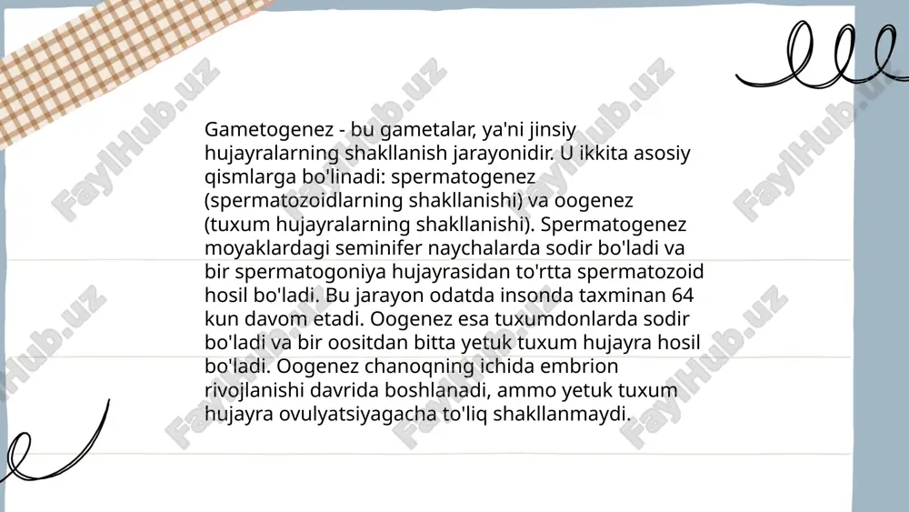 va ichaklarning rivojlanishini ta'minlaydi. embrional organogenez jarayoni 3-8 xafta oralig‘ida o‘tib, barcha asosiy organlar birlamchi shaklini olayotgan murakkab jarayon bo‘lib, embrion sog‘lig‘iga ta’sir qiluvchi muhim bosqichdir. ... t.me/slaydai_bot 10. neyrolatsiya neyrolatsiya inson miyasi va sun'iy intellektni integratsiyalash hamda birgalikda ishlash usullarini o'rganadi. ushbu soha nevrologiya, hisoblash texnologiyalari va sun'iy intellektning kesishmasida joylashgan. neyrolatsiyada asosiy maqsad sun'iy neyron tarmoqlar dasturlarini inson miyasi funksiyalari bilan muvofiqlashtirishdir. neyrolatsiya bo'yicha tadqiqotlar asosan 2000-yillarning boshidan boshlangan. 2020 yilda ushbu sohadagi global investitsiyalar hajmi 2 milliard dollarni tashkil etdi. 2030 yilga kelib bu raqam 10 milliard dollardan oshishi kutilmoqda. neyrolatsiya algoritmlari tabiiy tilni qayta ishlash, robototexnika va tibbiyotda sezilarli rivojlanishlarga olib kelishi mumkin. ... t.me/slaydai_bot mezoderm rivojlanishi gastrulyatsiya jarayonida boshlanadi. u embrionning uchta asosiy qatlamidan biri bo‘lib, mezodermaning dastlabki hujayralari blastuladan kelib chiqadi. mezodermaning rivojlanishi asosan uchta subqatlamga bo'linadi: paraxial, intermedial va yon bo‘yliq mezoderm. paraxial mezoderm somitalarni hosil qiladi, ular esa keyinchalik mushak, terining dermal …