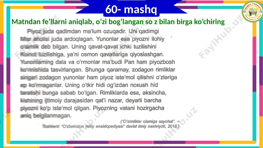 4_sinf_ona_tili_15_dars_4_chorak_matnda_fe’llarni_to‘g‘ri_qo'llash - Page 4