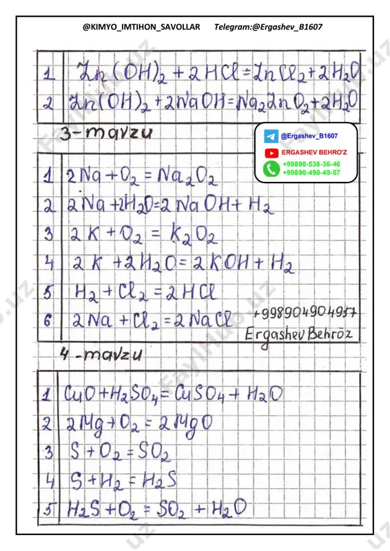 8-sinf kimyo reaksiya va modda ergashev behro'z. pdf - Page 4
