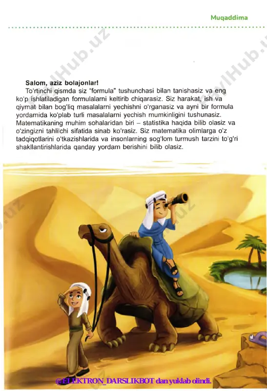 n tayyorlanadi? d) shuncha miqdorda beton tayyorlash uchun necha kilogramm sement olish kerak? e) shuncha miqdorda beton tayyorlash uchun necha kilogramm shag'al kerak bo'ladi? qum sement shag'al 8. ikki qop sementning massasi uch qop qumning massasiga teng. to‘rt qop qumning massasi uch qop gipsning massasiga teng. qanday qop eng og'ir va qanday qop eng yengil? 9. hisoblang. (71 2q 34kg + 8t 63kg - 5t 372kg) : 5 (76m 3dm 8cm - 4m 26cm) : 3 10. yer maydoni to'g'ri burchakli uchburchak shakliga ega. uning eng qisqa tomoni uzunligi 60m, o'rtacha tomoni uzunligi esa 80m. yer maydonining yuzini toping. @elektron_darslikbot dan yuklab olindi. 113. kuboidning hajmi yondosh mavzu: suvning xossalari. formula, to'g'ri burchakli parallelepiped, kuboid. 1. misollarni hisoblang. bu kubiklar qanday materiallardan yasalganini toping. o* 34 : 17 k 18000 : 300 x 8 0 - 2 4 d 50 • 2 a 240 : 12 e 220 : (5 …