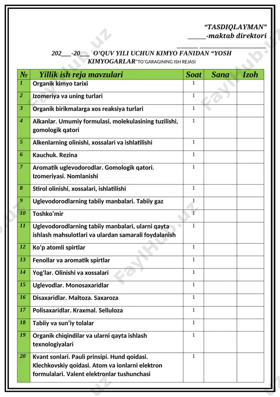i. olimlar dastlab tabiatni “tirik” va “jonsiz” deb ataluvchi ikki guruhga ajratishgan. tirik, ya’ni o´simlik va hayvon organizmlarini tashkil etuvchi moddalarni “organik”, qolgan barcha moddalar noorganik yoki mineral moddalar deb ta’riflangan. bu talqin “hayotiy nazariya” (vita «hayot») dan kelib chiqqan edi. kimyo tarixida organik va noorganik moddalarni, ya’ni minerallarni hayvonlar, o‘simliklar olamini farqlovchi vitalizm nazariyasi yetakchi rol o‘ynadi. vitalistik qarashlarga ko‘ra, organik moddalar noorganik moddalardan farqli o‘laroq, “hayot kuchi”ga ega. shundan kelib chiqib noorganik moddalardan organik birikmalarni sintez qilib bo‘lmaydi, deb taxmin qilingan. 1- mavzu: organik kimyo tarixi. organik birikmalarning o‘ziga xos xususiyatlari [image: image13.png]abu bakr ar-roziy kimyo tarixida birinchi bo‘lib moddalarni 3 guruhga: o‘simlik, hayvon va mineral moddalarga ajratgan. 1675-yilda nukolas lemeri o‘zining mashhur “cours de chimie” asarini nashr etdi, mazkur asarida u tabiiy birikmalarni uchta sinfga ajratdi: mineral, o‘simlik va hayvon. tez orada bu tasnif qabul qilindi. 1807-yilda shved olimi yens yakob berselius o‘simlik va hayvonlardan olingan moddalarni …
