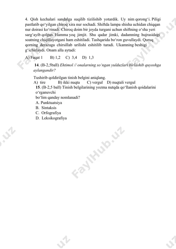 5 ona tili 1 variant - Page 4