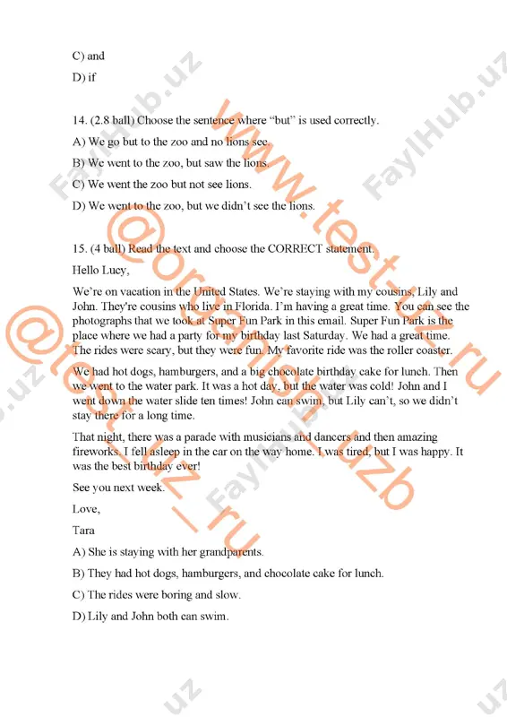 6 sinf english chsb-4 var 1 - Page 4