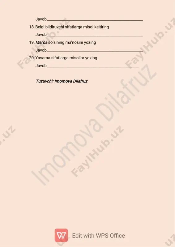 5-sinf ona 3-chorak test 2024 yilgi nashr asosida - Page 4