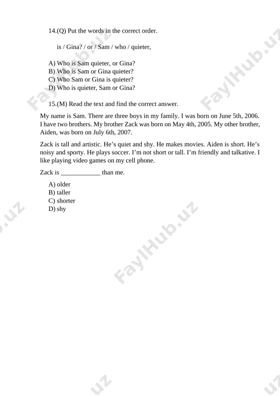 5-sinf ingliz tili demo 1-chsb @summativ_formativ_baholash - Page 4
