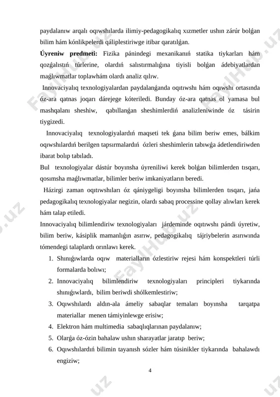 qızıǵıwshılıǵı artadı. tiykarǵı bo`lim. 1. teoriyalıq maǵlıwmatlar. 1.1shınjırdıń bir bólegi ushín om nızamı tok kúshiniń kernewge baylanıslılıǵı shıǵıw kernewliligin ózgerttiriw múmkin bolǵan tok deregine nikelin spiralın jalǵaymız (1-súwret). spiraldan ótip atırǵan tok kúshin oǵan palallel jálǵanǵan voltmeter járdeminde ólshew múmkin. spiraldaǵı kernewdi 2 v ǵa tuwrılap, giltti jalǵaymız. gilt jalǵanǵanda ampermetr 0,5 a nı kórsetsin [image: opisanie: c:\users\embergenov jennis\desktop\1.png] (1-a súwret). giltti územiz. spiraldaǵı kernewdi eki ese asırıp, onı 4 v ǵa rostlaymiz. shınjır gilti jalǵanǵanda ampermetr 1 a ni kórsetedi, yaǵnıy tok kúshi de 2 ese artadı (2-b súwret). tokdereginen spiral ushlarına 6 v kernewdibergenimizde, ampermetr spiraldan ótetuǵın toktiń 1,5 a ǵateńekenligin kórsetedi. tájiriybeni usılay dawam ettiriw múmkin. tájiriybeniń nátiyjeleri sonı kórsetedi, ótkizgishtiń qarsılıǵi turaqlı bolǵan da oǵan berilgen kernew neshe mártebe artsa, ondaǵı tok kúshi de sonsha márte artadı. ótkizgishtegi tok kúshi usı ótkizgishtiń ushları arasındaǵı kernewge tuwrı proporcional: tok kúshiniń elektr qarsılıǵına baylanıslılıǵı dáslepki tájiriybede spiral ózgerttirilmegen, …