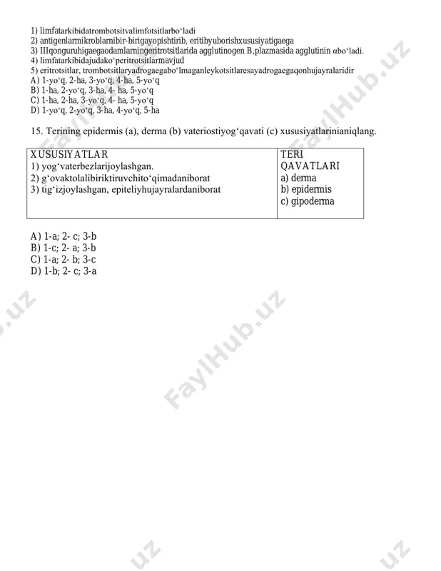 8 sinf biologiya 2 variant - Page 4