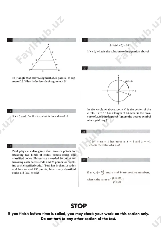 sat - practice test # 28 - Page 4