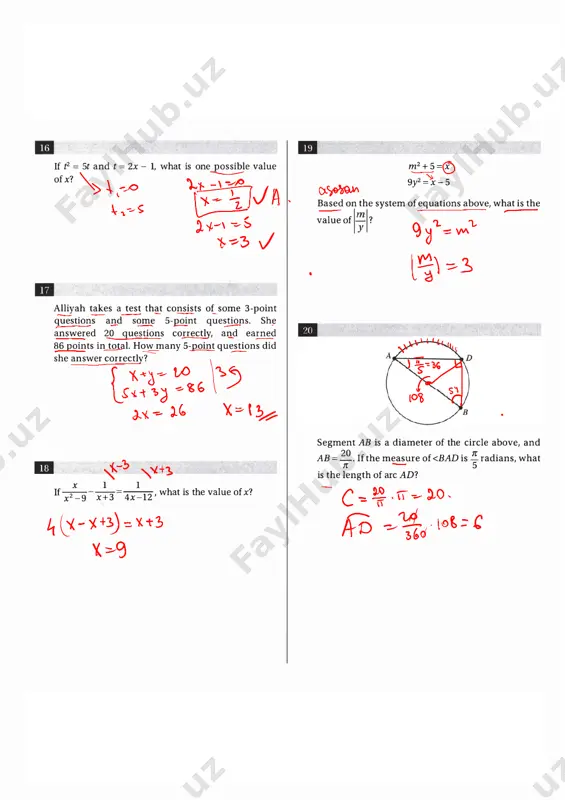 sat - practice test # 27-yechim - Page 4