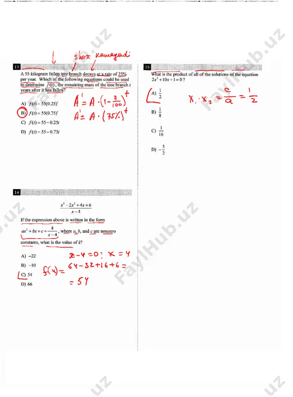 sat - practice test # 23-yechim - Page 4