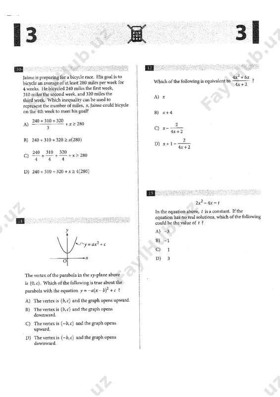 sat - mock test # 12 - Page 4