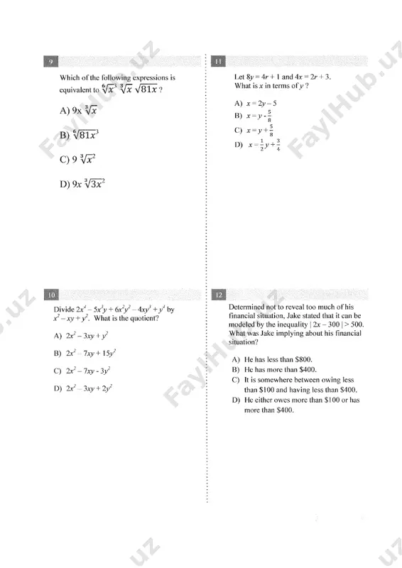 sat - practice test # 21 - Page 4
