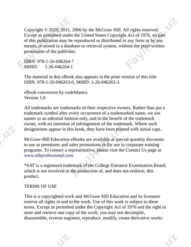 lesson 6: outline your essay lesson 7: write your first draft lesson 8: revise for clarity and effectiveness section 4 three sat writing and language practice tests sat writing and language practice test 1 answer key and conversion table answer explanations sat writing and language practice test 2 answer key and conversion table answer explanations sat writing and language practice test 3 answer key and conversion table answer explanations section 5 three practice sat essays practice sat essay 1 practice sat essay 2 practice sat essay 3 section 1 introduction chapter 1 how to use this book chapter 2 faqs about the sat chapter 1 how to use this book using this book as a coach this book will help you master every skill you need to ace the sat writing and language test and essay, even if you’ve had little or no formal instruction in grammar or academic writing. …