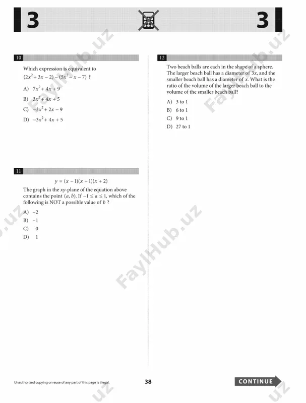 sat - practice test # 8 - Page 4
