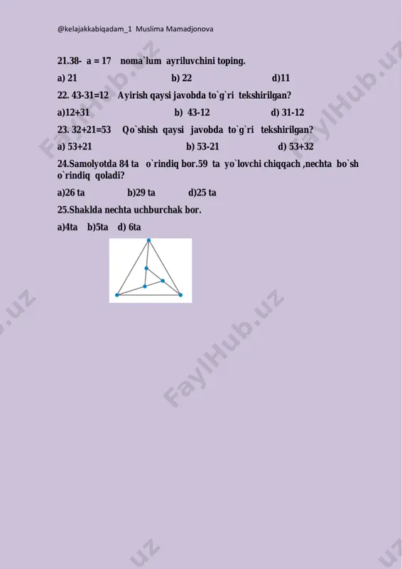 2-sinf mate. @kelajakkabirqadam_1 - Page 4