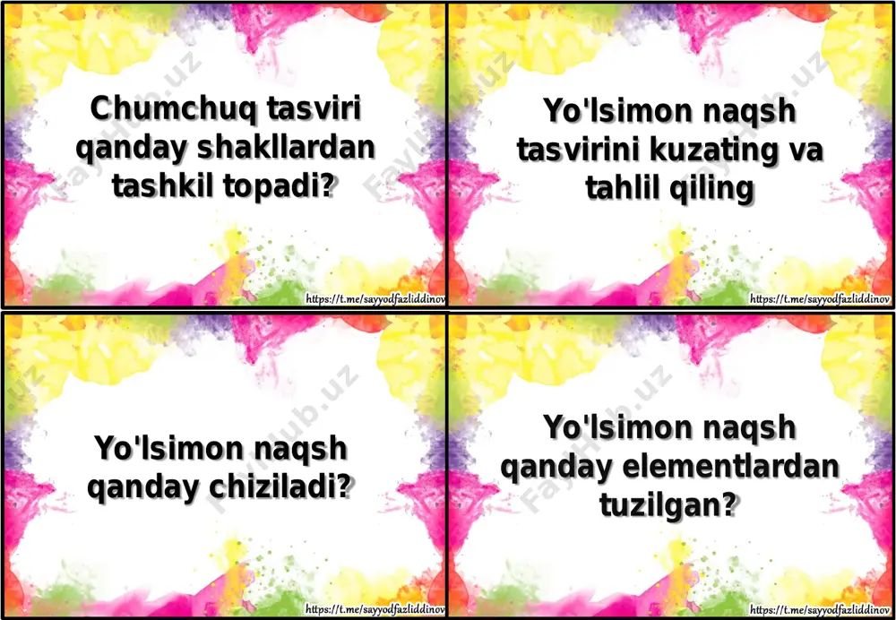 2 sinf tasviriy san'at yillik tarqatmasi - Page 4