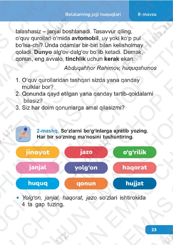 ona tili 2-sinf 8-dars - Page 4