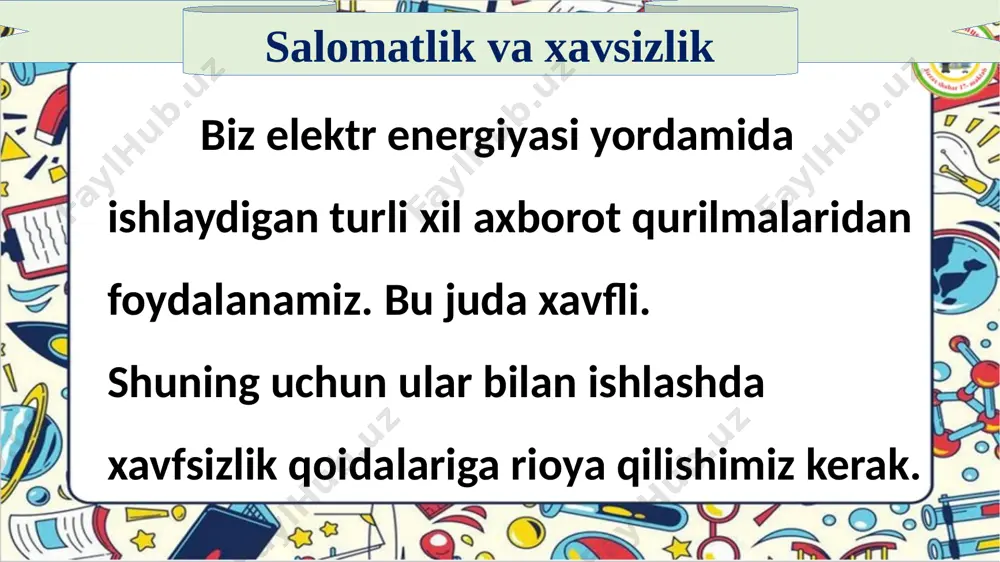 2- sinf informatika 8- dars salomatlik va xavsizlik - Page 4