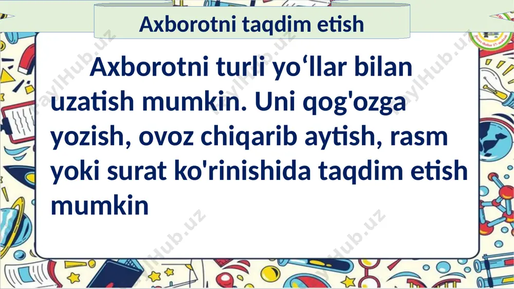 2- sinf informatika 5- dars axborotni taqdim etish - Page 4