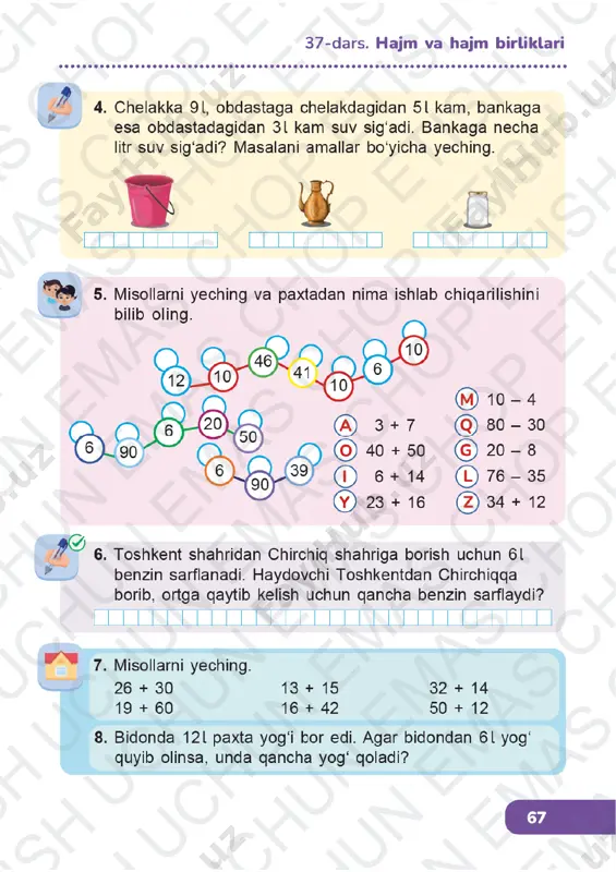 matematika 1-sinf (2) 36-40-darslar - Page 4