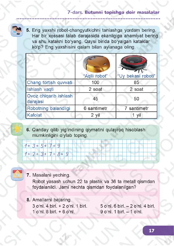 matematika 1-sinf (2) 6-10-darslar - Page 4