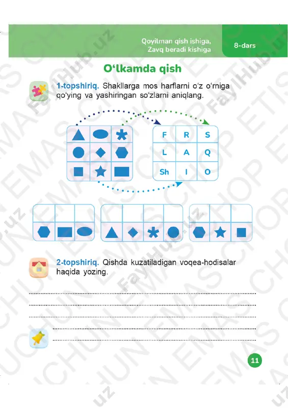 o‘qish savodxonligi 1-sinf mashq daftari 5-8-darslar - Page 4