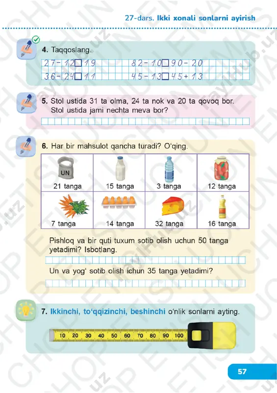 matematika 1-sinf 26-30-darslar - Page 4