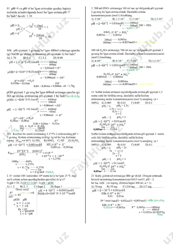 4. ph yechimlari slaydlar - Page 4