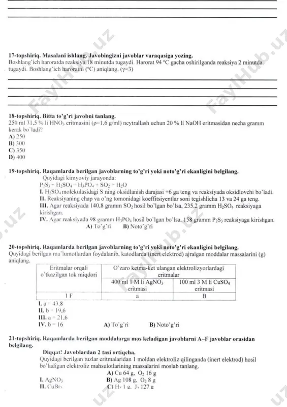 sertifikat kimyo may oyi savollari - Page 4