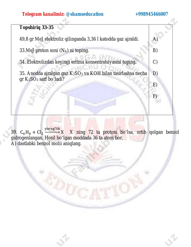4-oktabr 1-smena tushgan savollar - Page 4