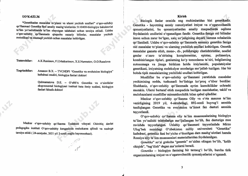 genetidan masala va mashqlar ishlash - Page 4