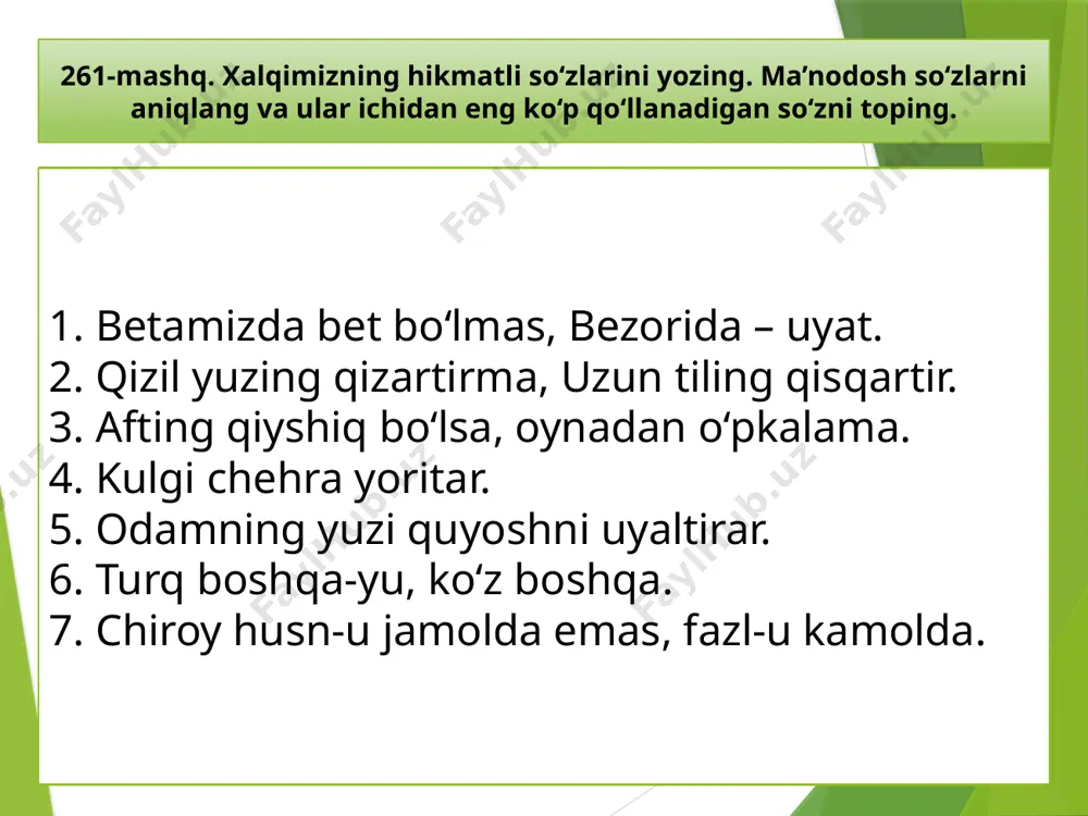 5-sinf. sinonimlar. sinonimik qatorda bosh so‘z - Page 4