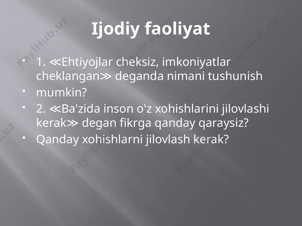 8.4 hayotda o'z istaklarimizni anglash - Page 4
