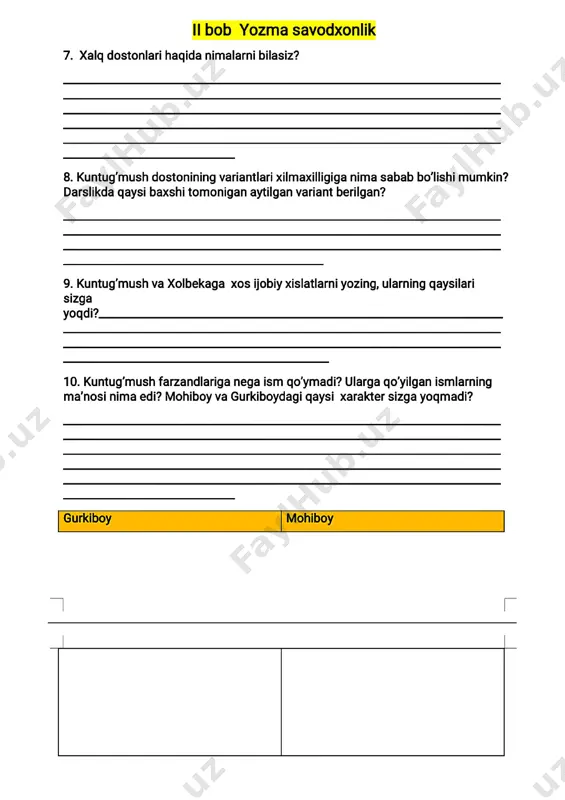 8-sinf adabiyotdan nazorat ishi - Page 4