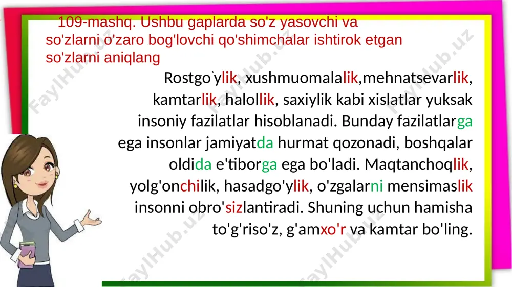 4-s.ona tili.asoa va qo`shimchalarni aniqlash.16-d. - Page 4