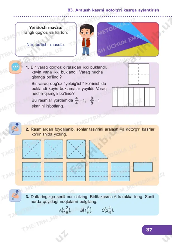 matematika 4 sinf darslik 82-86 - Page 4