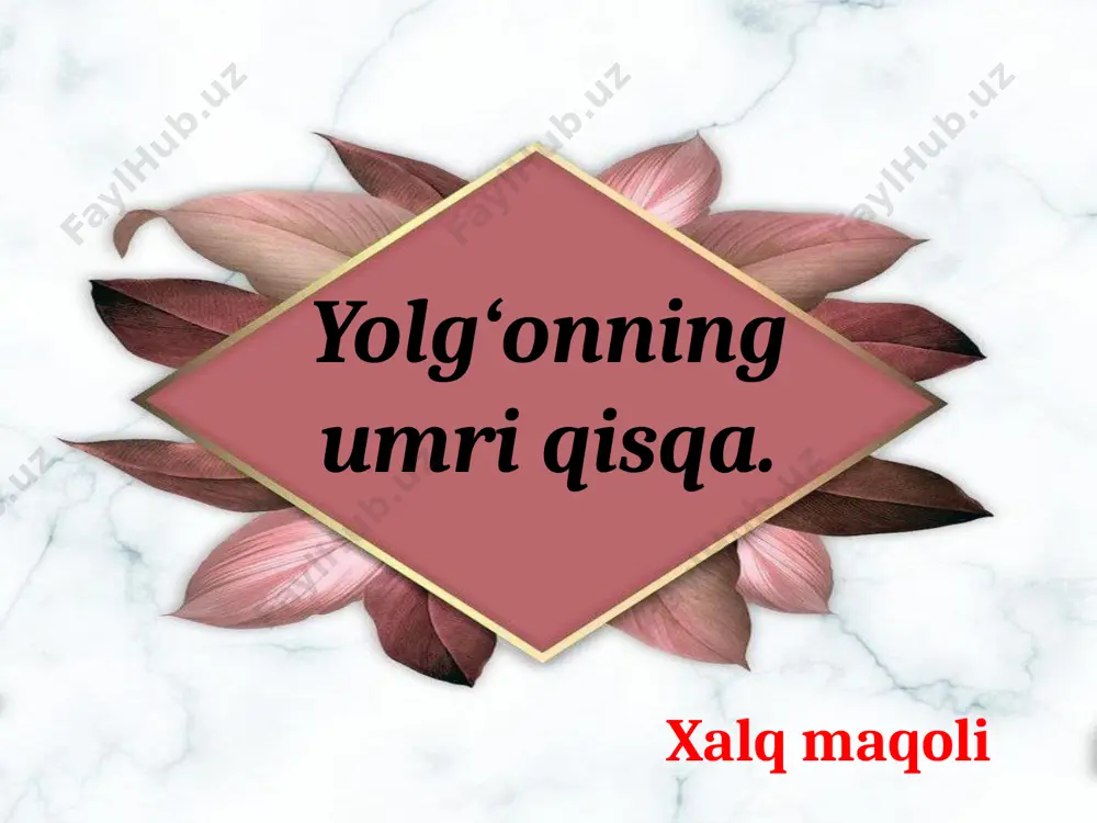 6.14 rostgo'ylik va halollik - Page 4
