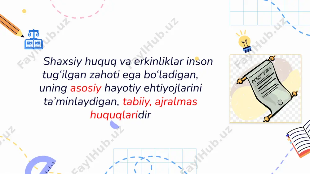 9-sinf. 14. shaxsiy huquq va erkinliklar + - Page 4