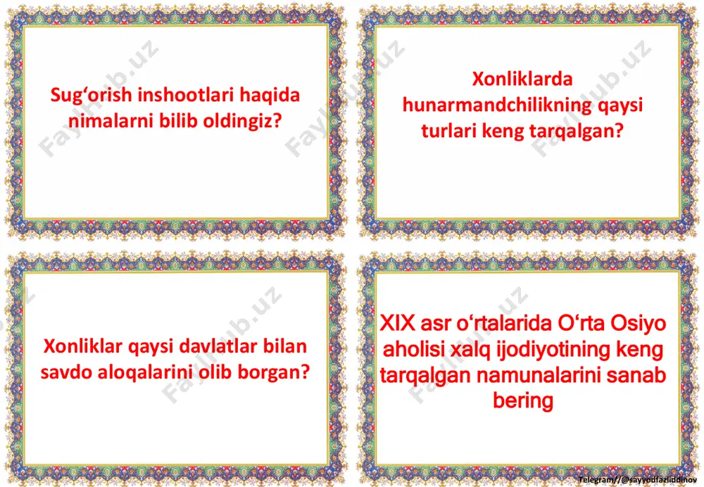 9_sinf_o'zbekiston_tarixi_fanidan_tarqatmalar_yillik_2023_2024_o'quv - Page 4