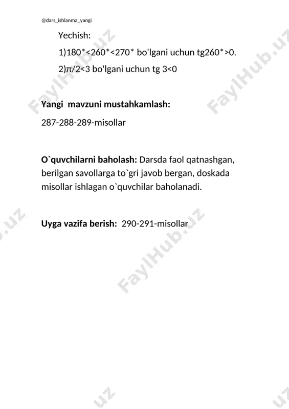9_sinf_algebra_46_sinus,_kosinus_va_tangensning_ishoralari_2+ - Page 4