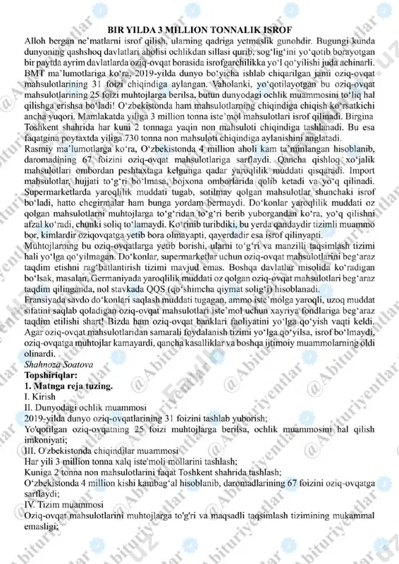 9-sinf ona tili va adabiyot imtihon javoblari 2023 - Page 4