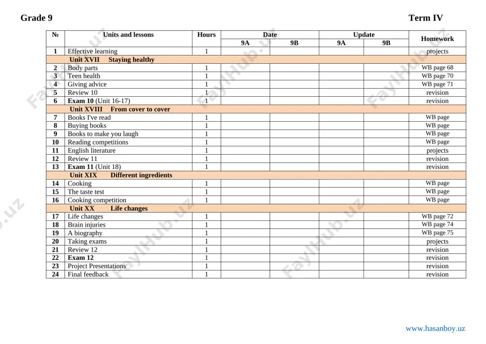 9-sinf ingliz tili ish reja yangi - Page 4