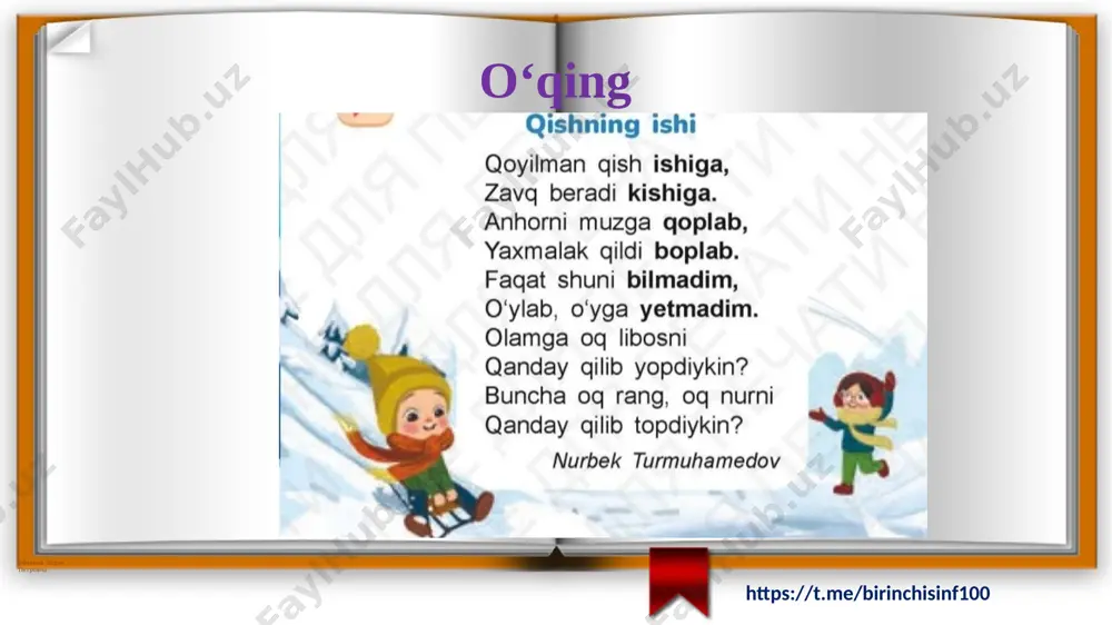 1-sinf o‘qish o'lkamizda qish @birinchisinf100 - Page 4