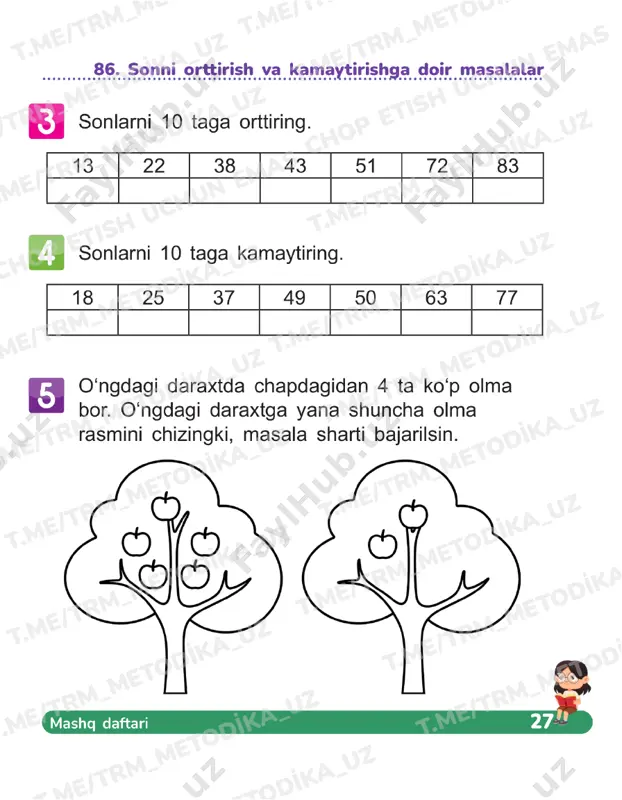 matematika 1 sinf daftar 85-89 - Page 4