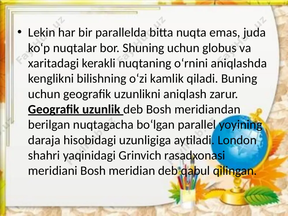 5-sinf geografiya 12.geografik koordinatalar+ - Page 4