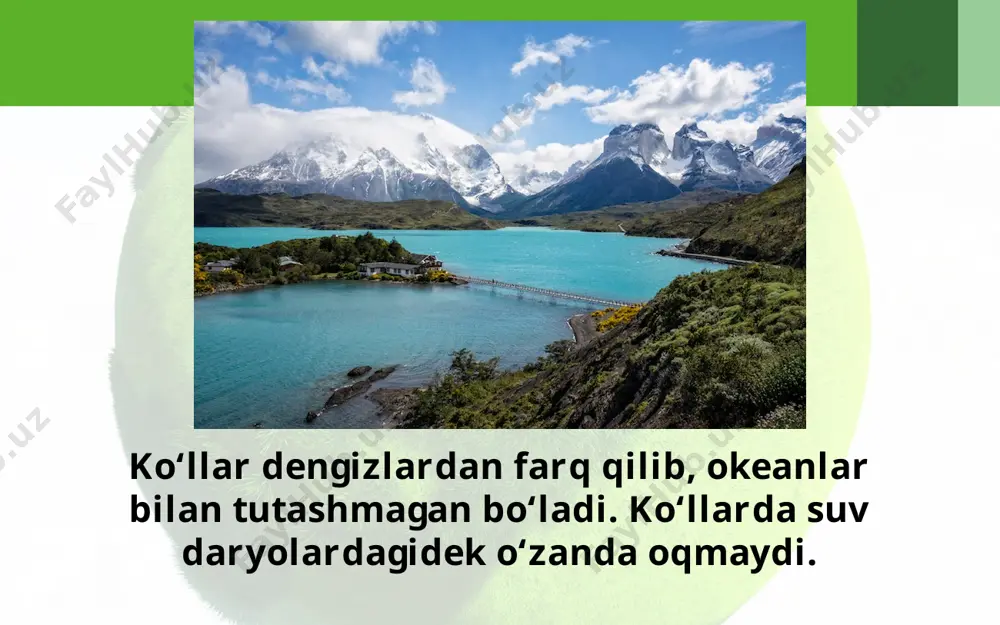 5-sinf geografiya 21.ko'l va muzliklar+ - Page 4